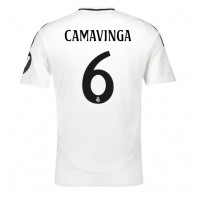 Dres Real Madrid Eduardo Camavinga #6 Domáci 2024-25 Krátky Rukáv